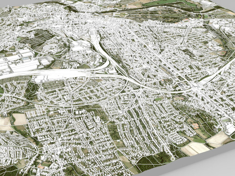 Cityscape Kassel Germany Modelo 3D