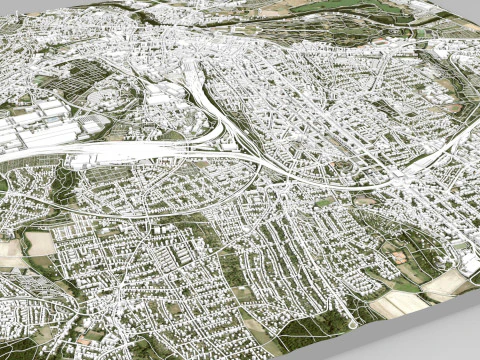 Cityscape Kassel Germany 3D Model