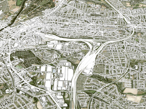Cityscape Kassel Germany Modelo 3D