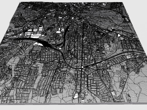 Cityscape Kassel Germany Modelo 3D
