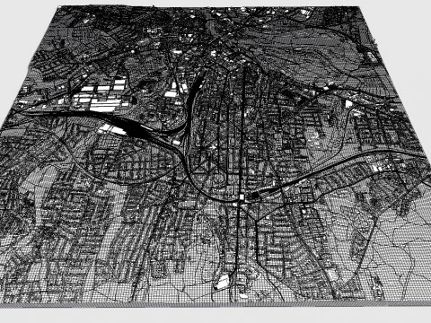 Cityscape Kassel Germany 3D Model