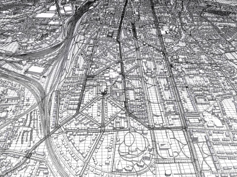 Cityscape Kassel Germany Modelo 3D