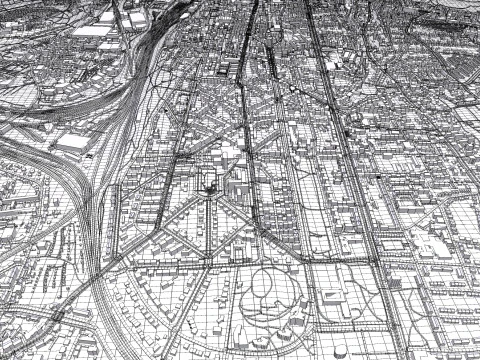 Cityscape Kassel Germany 3D Model
