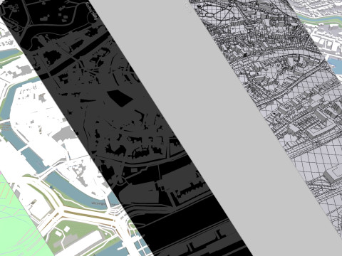 Cityscape Middelburg Netherlands 3D Model