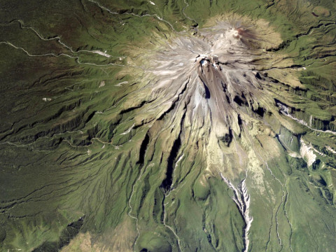 Mountain landscape Volcano Taranaki New Zealand 3D Модель