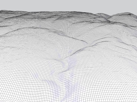 Round Ridge Hill New Zeland 3D 모델