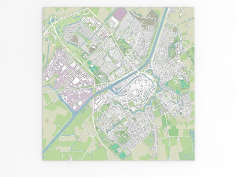 Cityscape Middelburg Netherlands 3D मॉडल