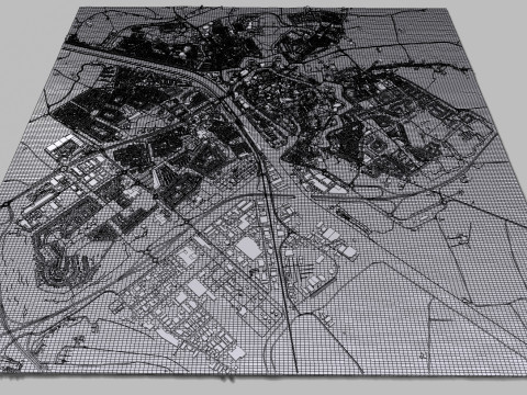 Cityscape Middelburg Netherlands 3D मॉडल