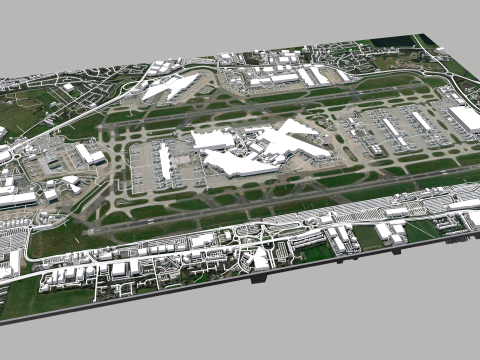 London Heathrow Airport England Modelo 3D