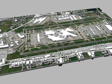 London Heathrow Airport England 3D Model