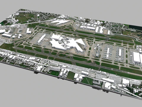 London Heathrow Airport England 3D Model