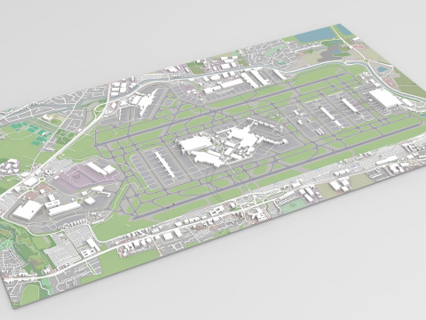 London Heathrow Airport England Modelo 3D