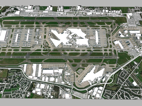 London Heathrow Airport England Modelo 3D