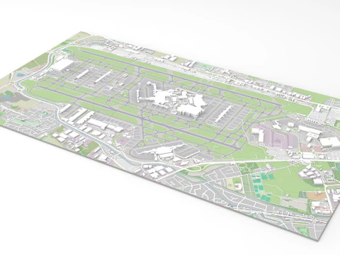 London Heathrow Airport England 3D Model