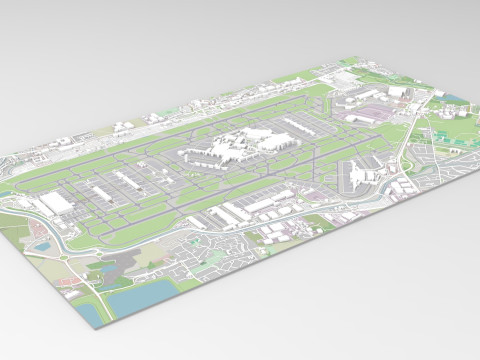 London Heathrow Airport England Modelo 3D