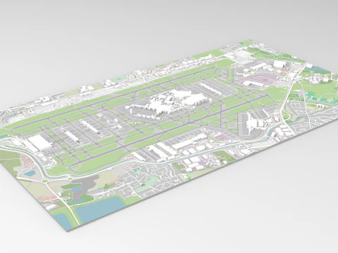 London Heathrow Airport England 3D Model