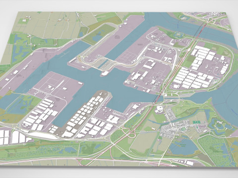 MSC PSA European Terminal Sint Antoniusweg Beveren Belgium 3D Model