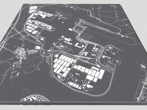 Terminal Europeu MSC PSA Sint Antoniusweg Beveren B&eacute;lgica Modelo 3D
