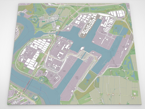 MSC PSA European Terminal Sint Antoniusweg Beveren Belgium Model 3D