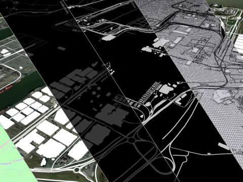 Terminal Europeu MSC PSA Sint Antoniusweg Beveren B&eacute;lgica Modelo 3D