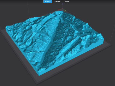 Canton Valais Switzerland Modello 3D