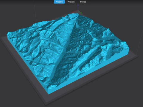 Canton Valais Switzerland 3D Model