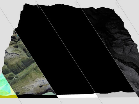 Canton Valais Switzerland 3D Model
