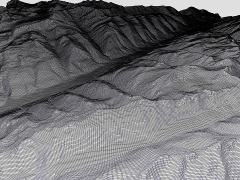 Canton Valais Switzerland Modello 3D
