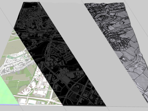 Cityscape Luxembourg 3D Модель