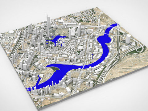 Business Bay Dubai United Arab Emirates Modelo 3D