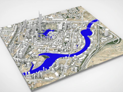 Business Bay Dubai United Arab Emirates 3D Model