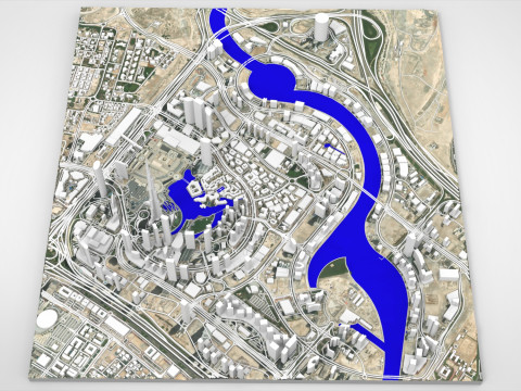 Business Bay Dubai United Arab Emirates Modelo 3D
