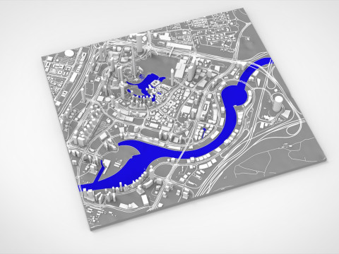 Business Bay Dubai United Arab Emirates Modelo 3D