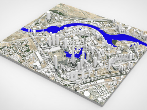 Business Bay Dubai United Arab Emirates Modelo 3D