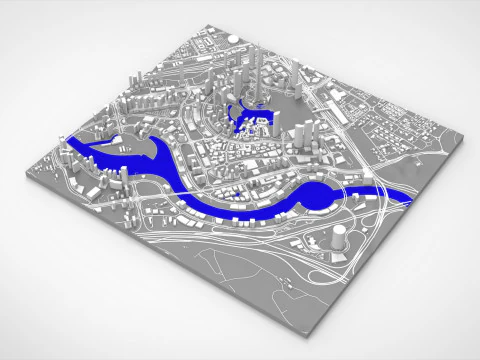 Business Bay Dubai United Arab Emirates 3D Model