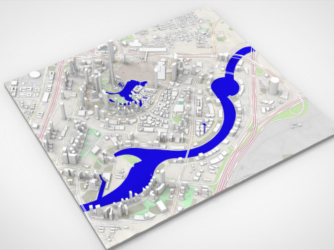 Business Bay Dubai United Arab Emirates Modelo 3D