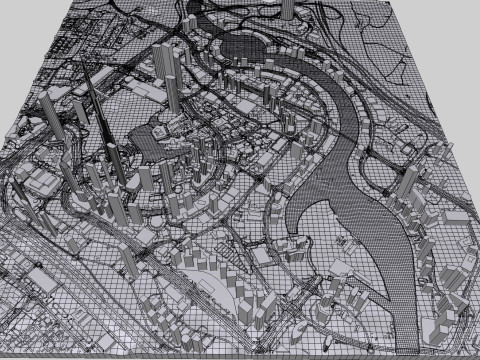 Business Bay Dubai United Arab Emirates Modelo 3D
