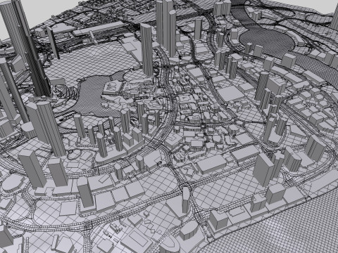 Business Bay Dubai United Arab Emirates Modelo 3D
