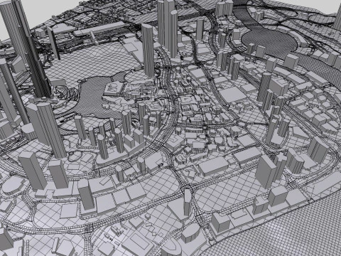 Business Bay Dubai United Arab Emirates 3D Model