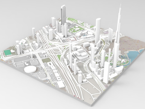 Business Bay Dubai United Arab Emirates 3Dモデル