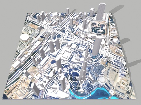 Business Bay Dubai United Arab Emirates 3D-Modell