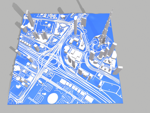 Business Bay Dubai United Arab Emirates 3D-Modell