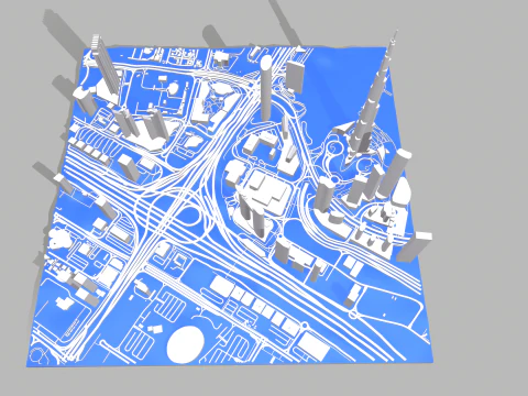 Business Bay Dubai Emirados &Aacute;rabes Unidos Modelo 3D