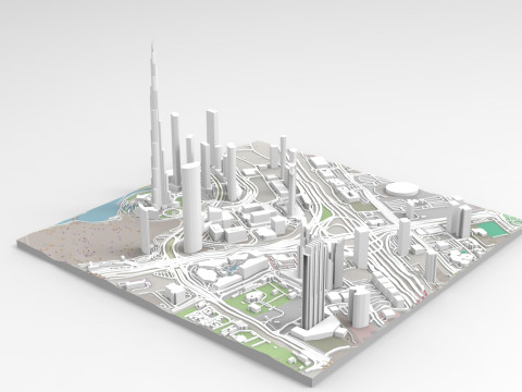 Business Bay Dubai United Arab Emirates 3D-Modell