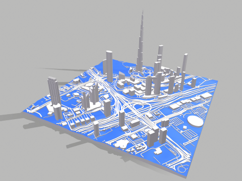 Business Bay Dubai United Arab Emirates 3D-Modell