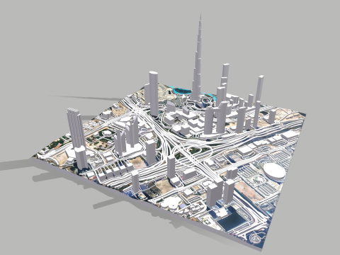 Business Bay Dubai United Arab Emirates 3D-Modell