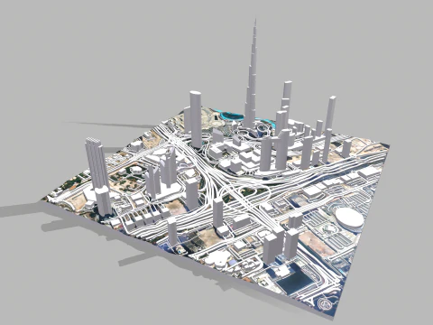 Business Bay Dubai Emirados &Aacute;rabes Unidos Modelo 3D
