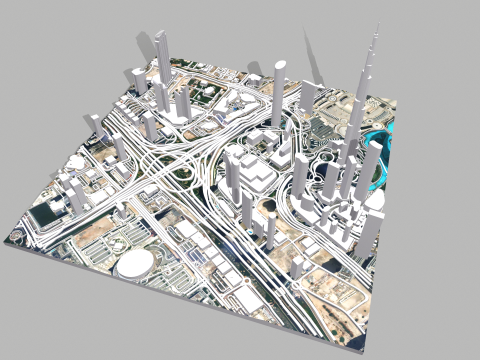 Business Bay Dubai United Arab Emirates 3D-Modell