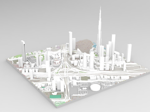 Business Bay Dubai United Arab Emirates 3D-Modell