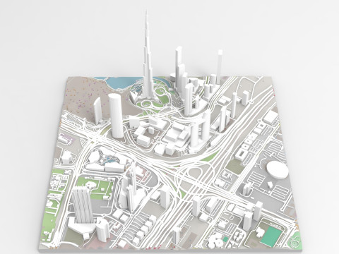 Business Bay Dubai United Arab Emirates 3D-Modell
